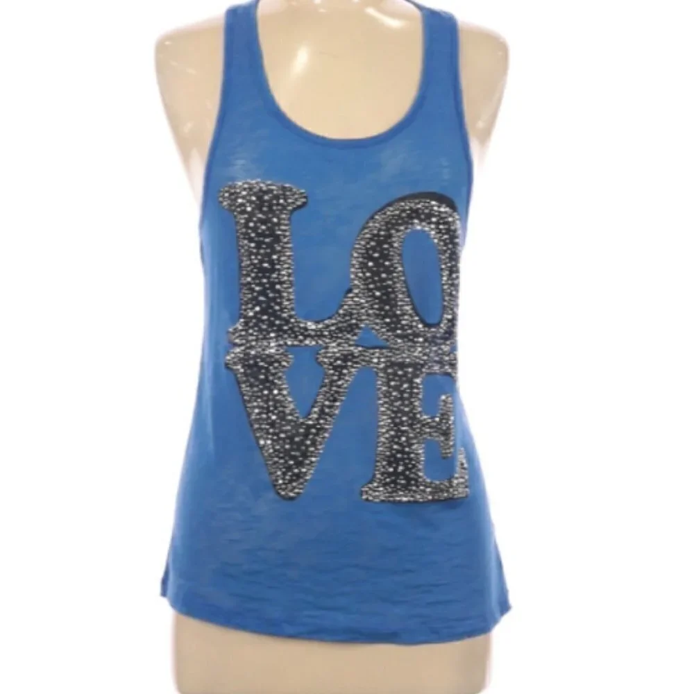 LOVE graphic racerback top - Picture 1 of 5
